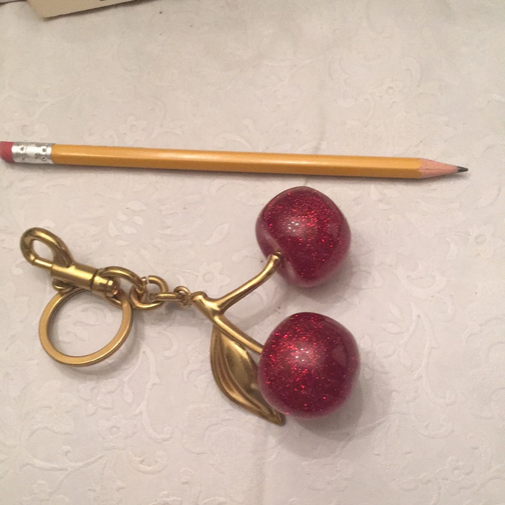 Brand Unknown Red Cherry Key Chain